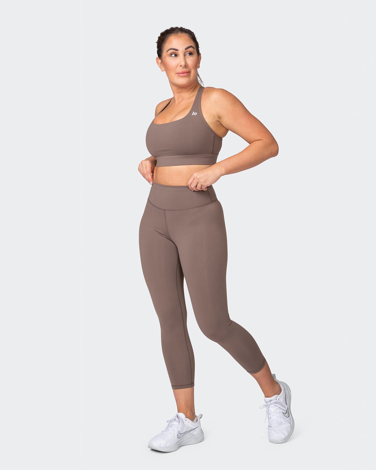 Signature Scrunch 7/8 Leggings - Taupe