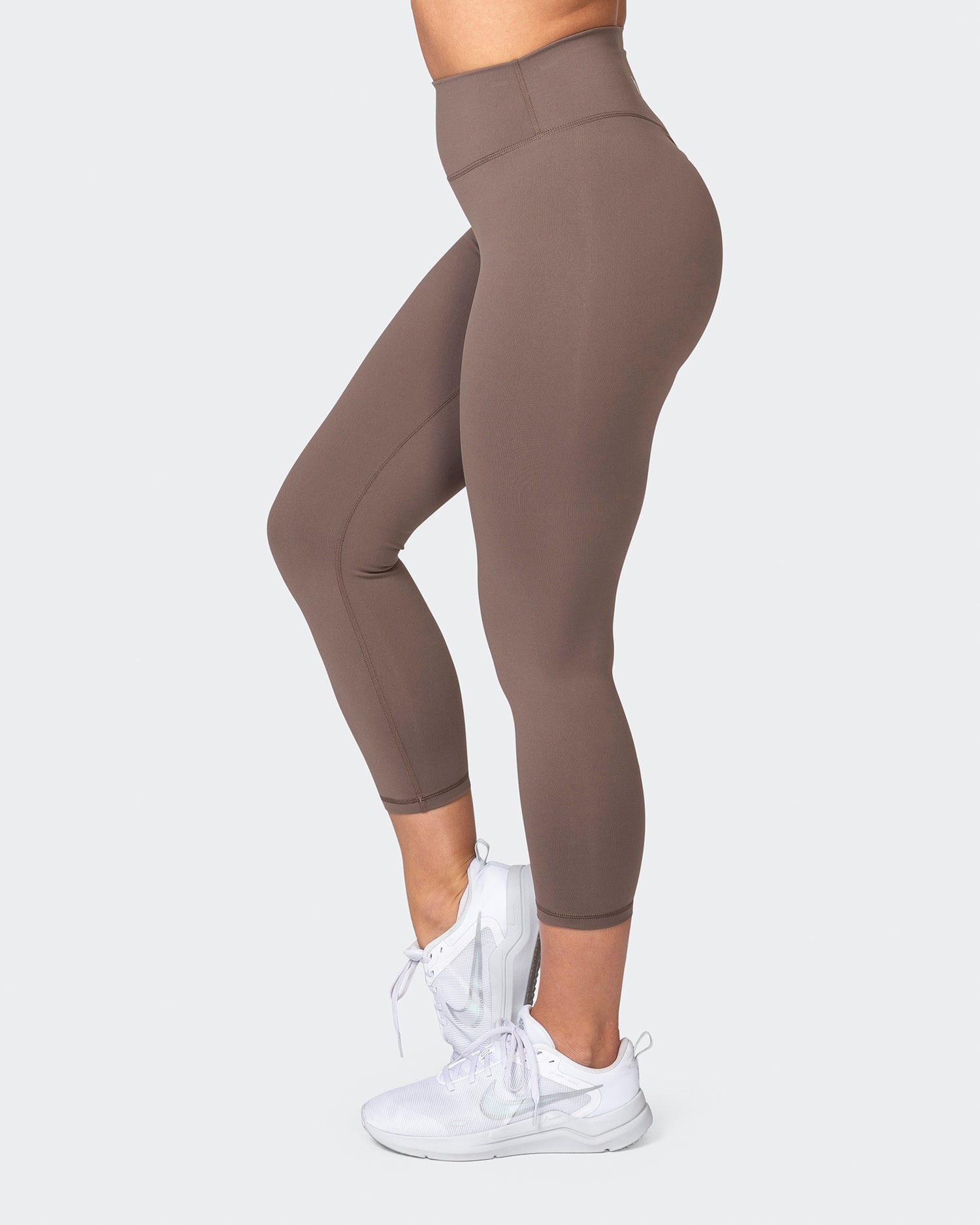 Signature Scrunch 7/8 Leggings - Taupe - Muscle Nation