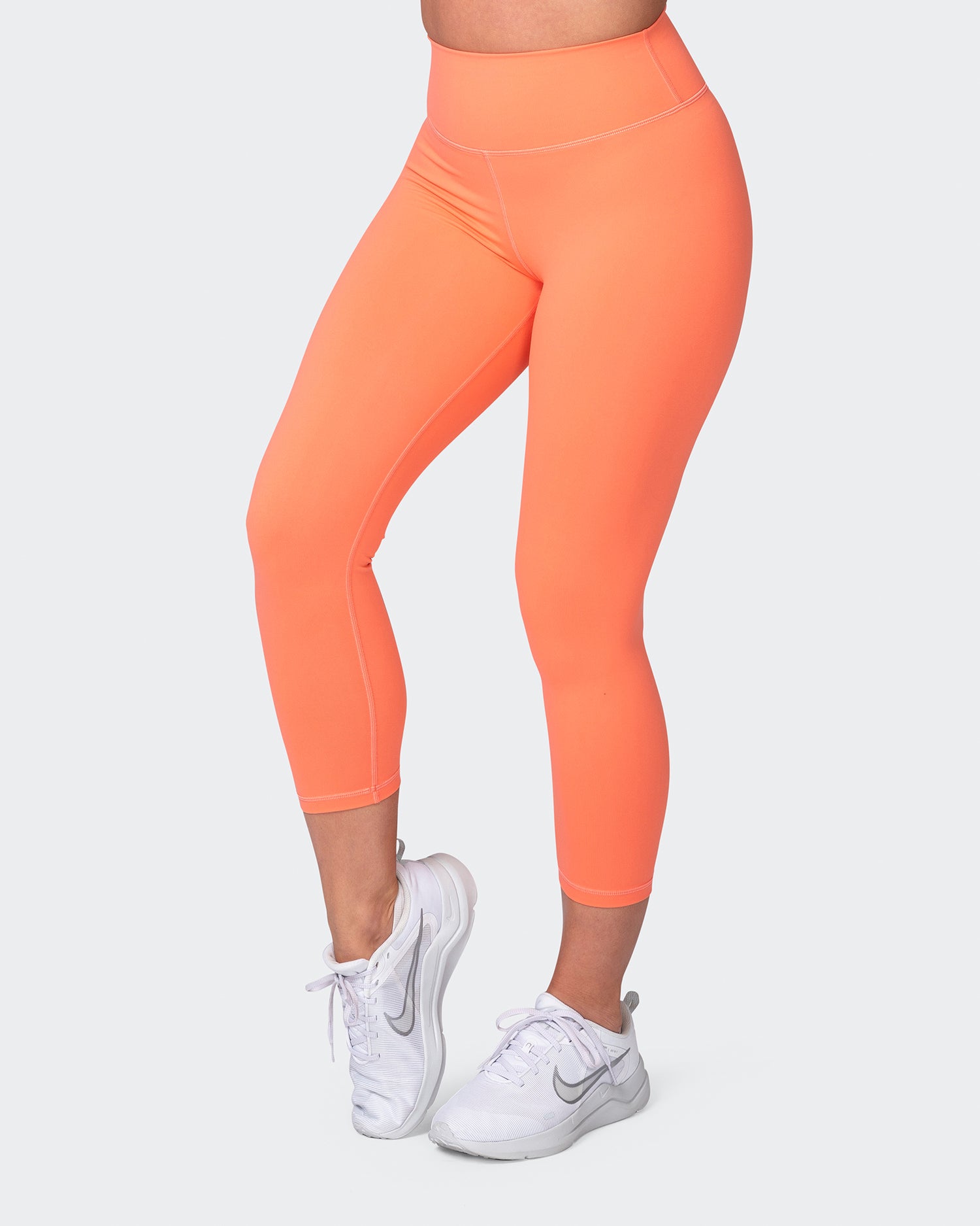 Signature Scrunch 7/8 Leggings - Hot Coral - Muscle Nation