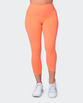 Signature Scrunch 7/8 Leggings - Hot Coral-Leggings-XXS-042373HTCORL-XXS-MNAPPRL22719-2-Muscle Nation