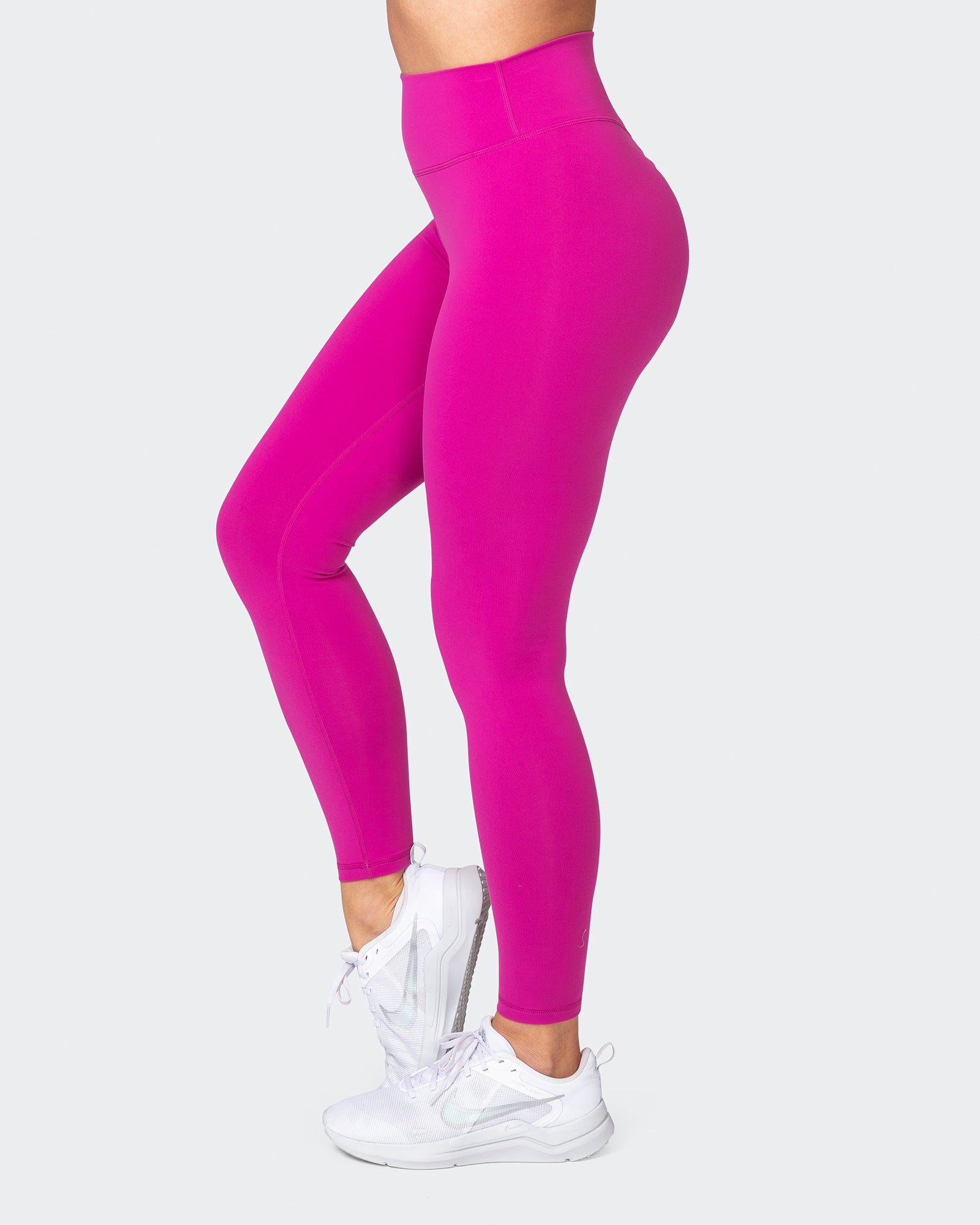 Signature Scrunch Ankle Length Leggings - Neon Grape