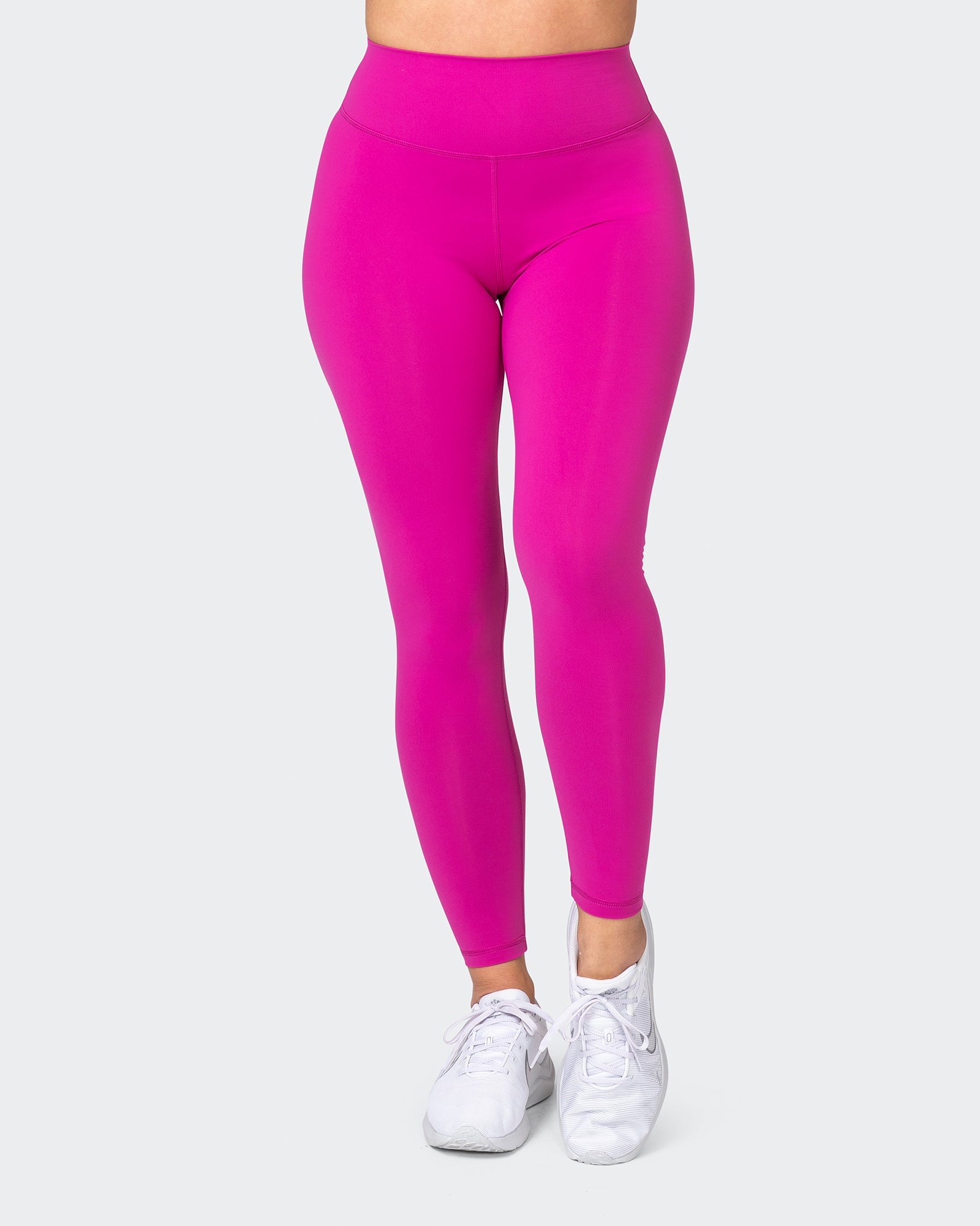 Signature Scrunch Ankle Length Leggings - Neon Grape