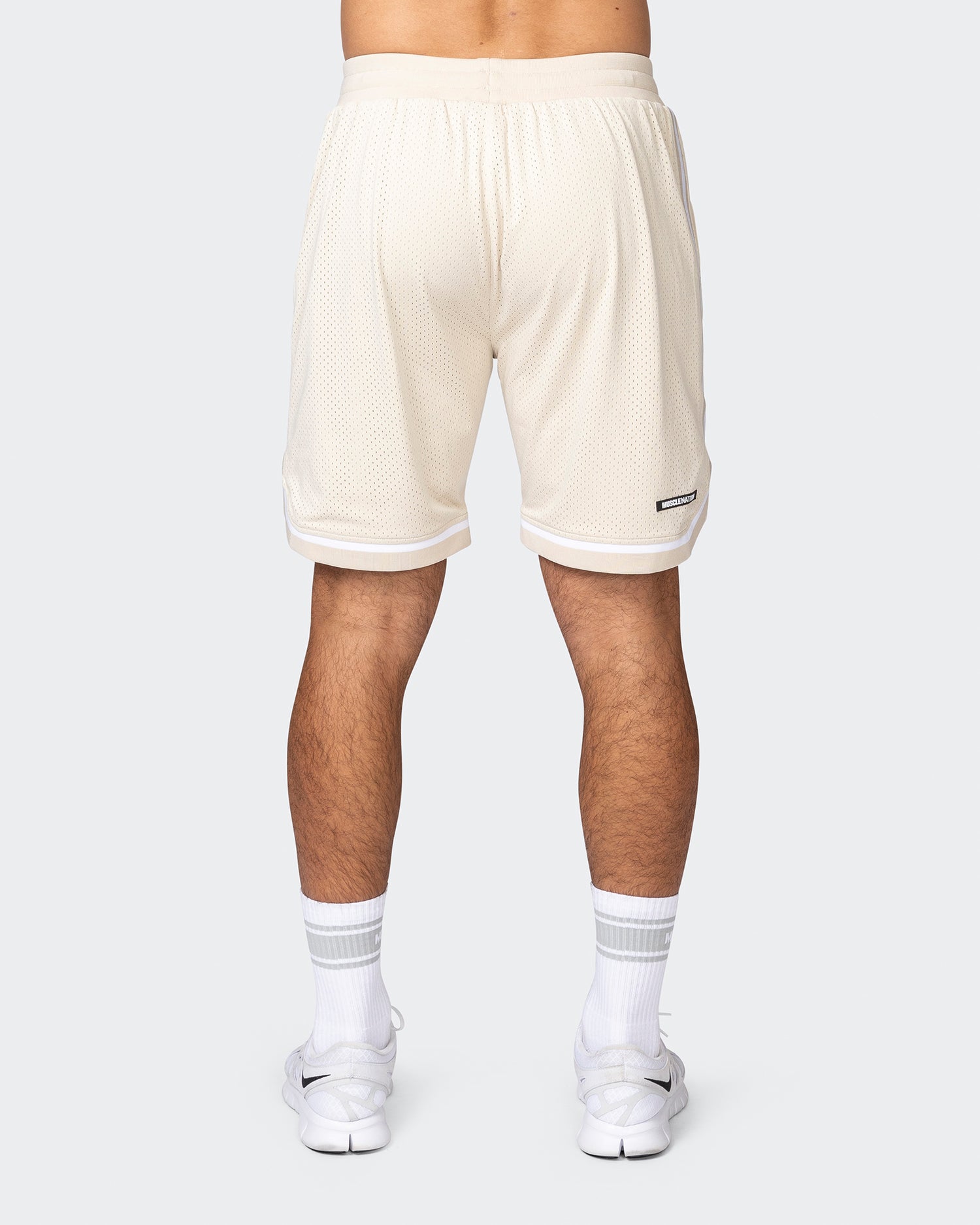 Mens 8" Basketball Shorts - Cream