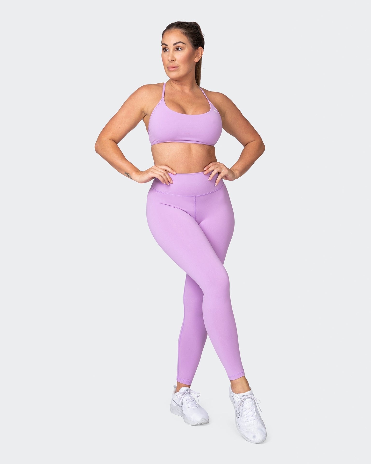Signature Scrunch Ankle Length Leggings - Lilac-Leggings-XXS-042374LILAC-XXS-MNAPPRL22737-7-Muscle Nation