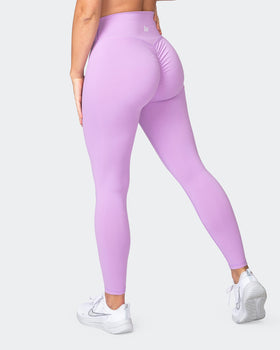 Signature Scrunch Ankle Length Leggings - Lilac