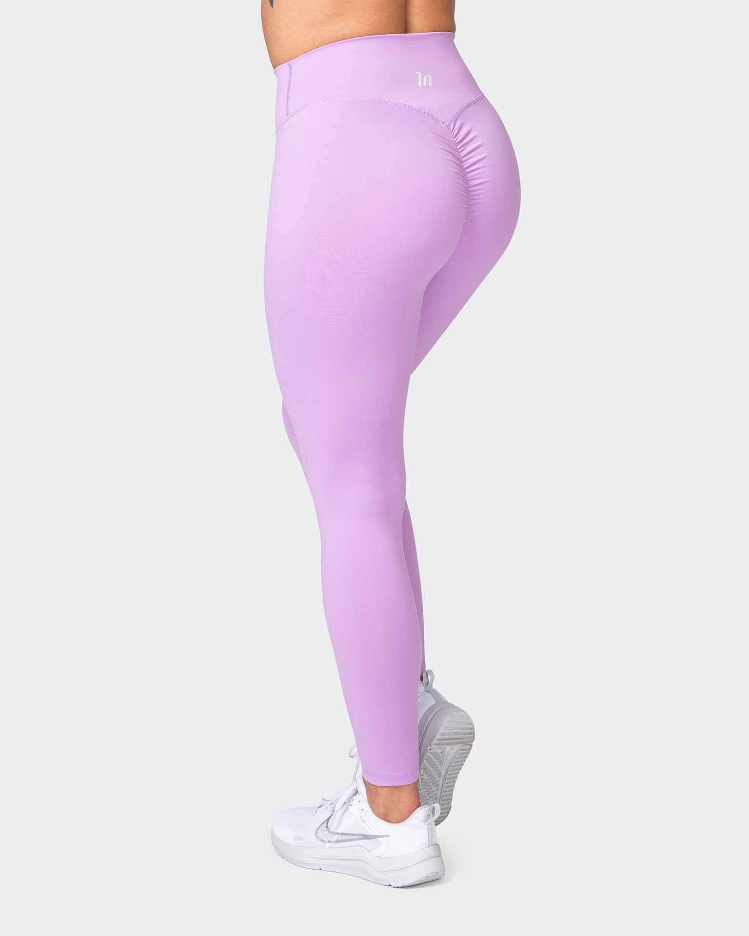 Signature Scrunch Ankle Length Leggings - Lilac-Leggings-XXS-042374LILAC-XXS-MNAPPRL22737-5-Muscle Nation