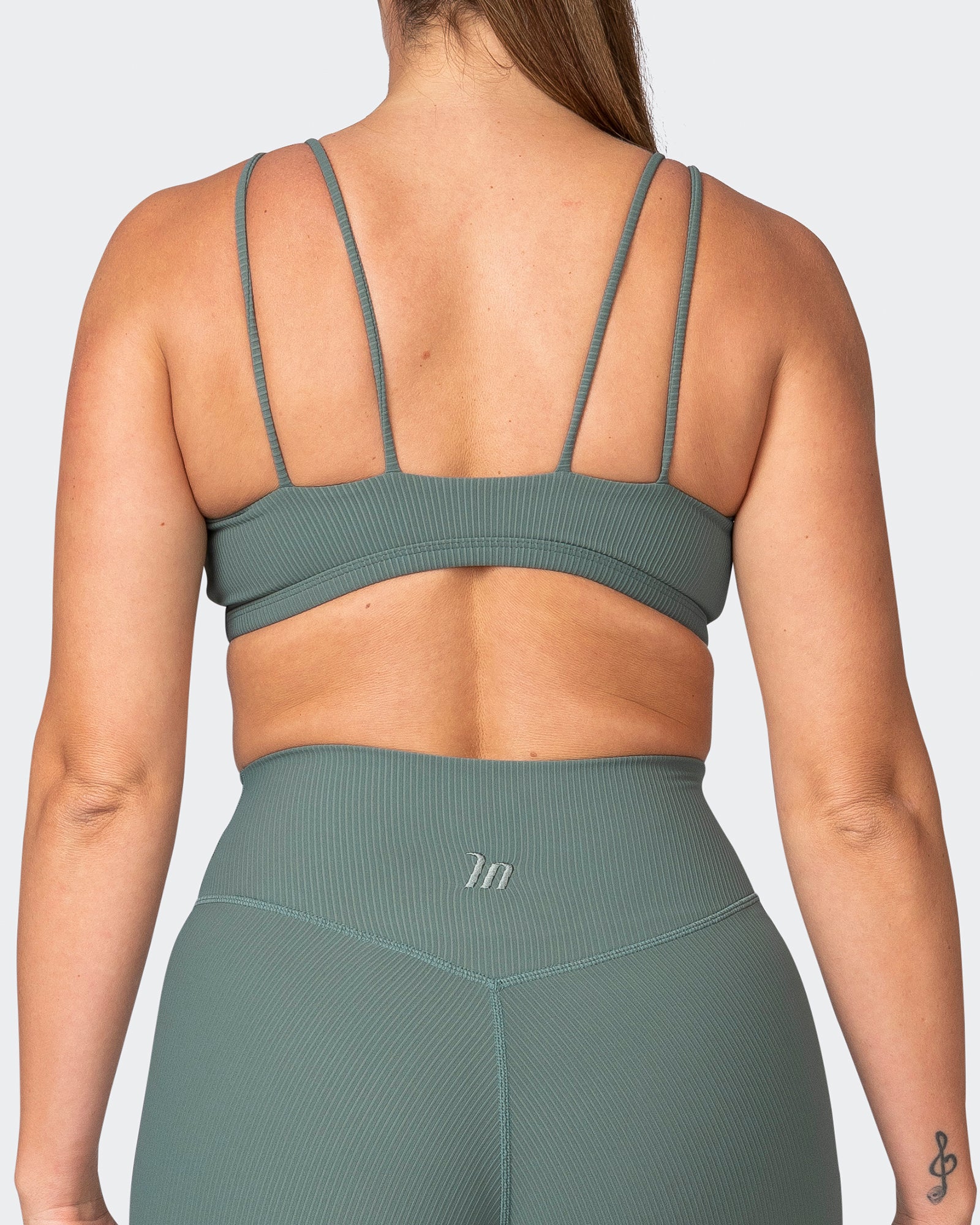 All Day Rib Bralette - Olive Smoke