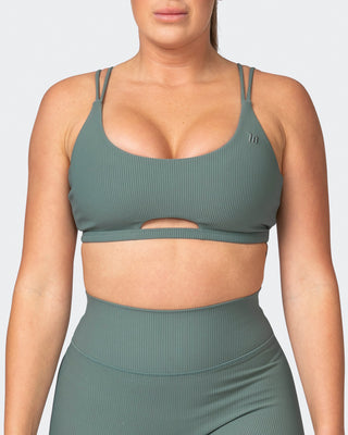 All Day Rib Bralette - Olive Smoke-Bralettes-XS-042381OLVSMK-XS-MNAPPRL23016-2-Muscle Nation
