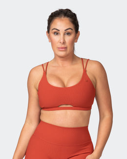 All Day Rib Bralette - Burnt Orange