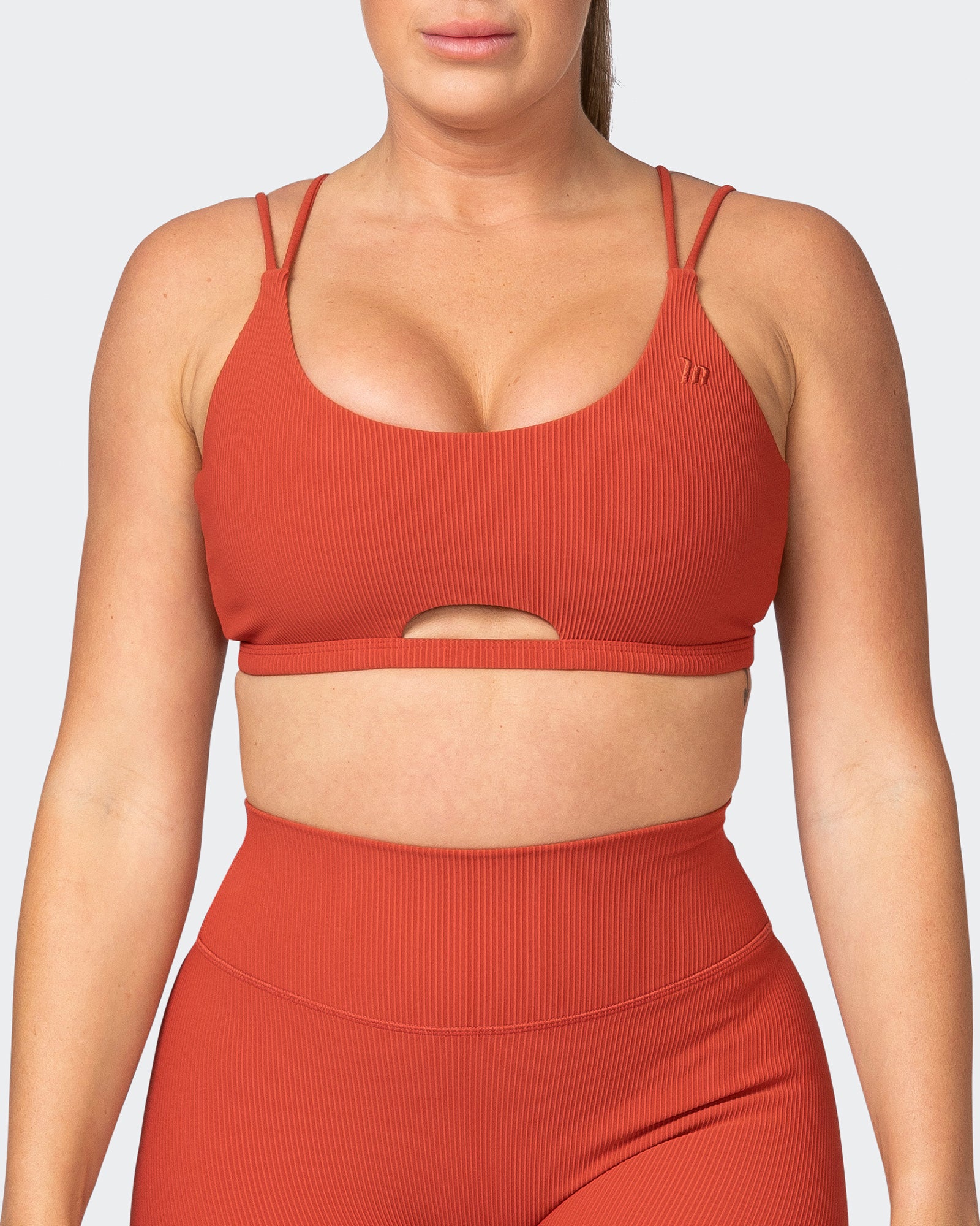 All Day Rib Bralette - Burnt Orange