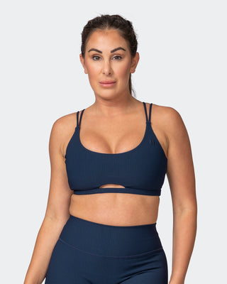 All Day Rib Bralette - Navy-Bralettes-XS-042381NAVY-XS-MNAPPRL23008-1-Muscle Nation
