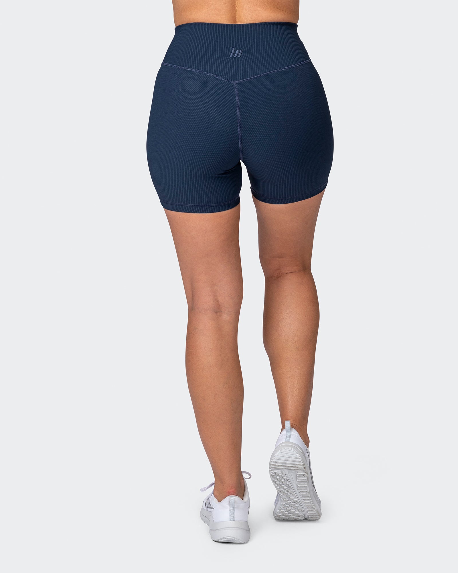 Zero Rise Rib Midway Shorts - Navy