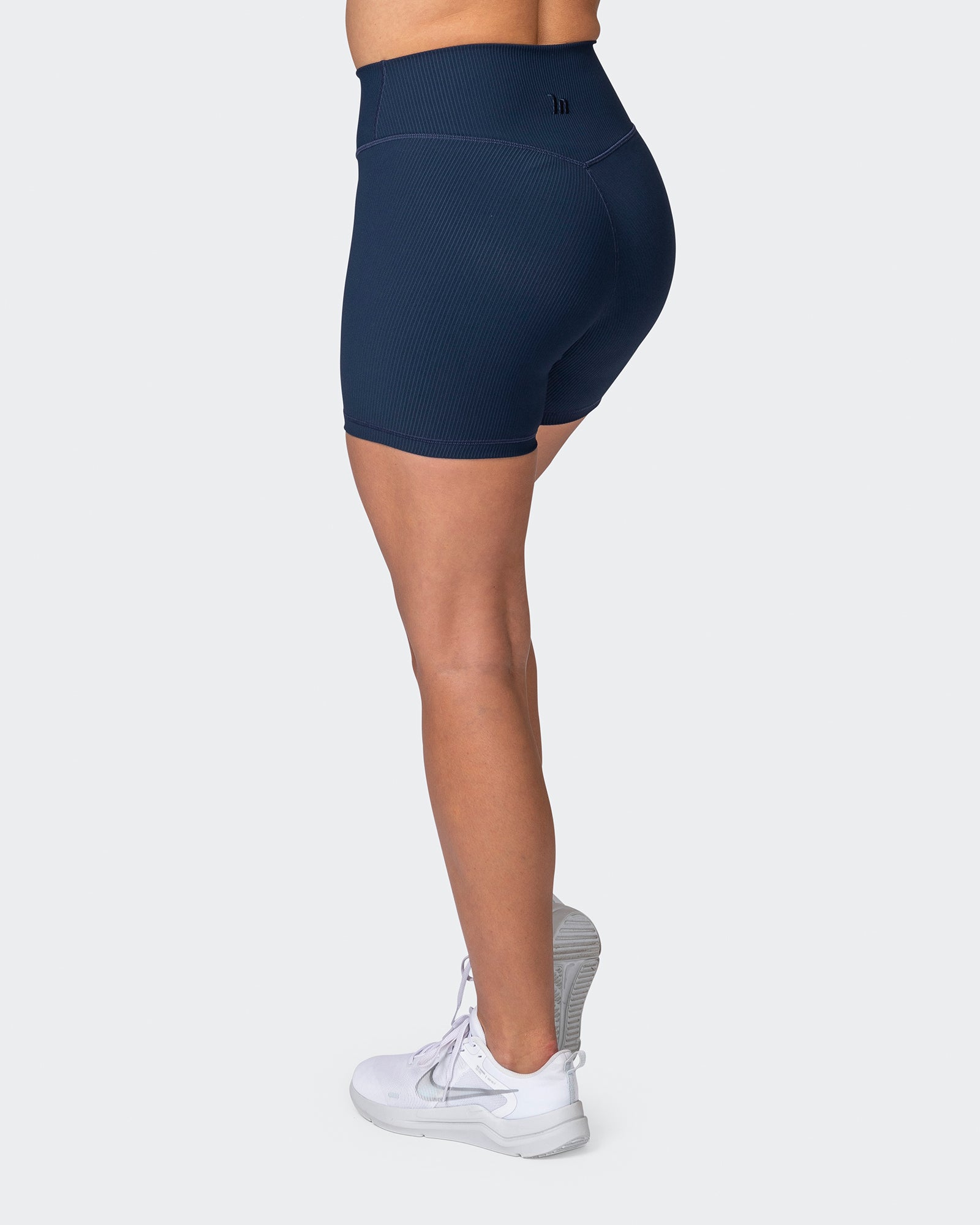 Zero Rise Rib Midway Shorts - Navy