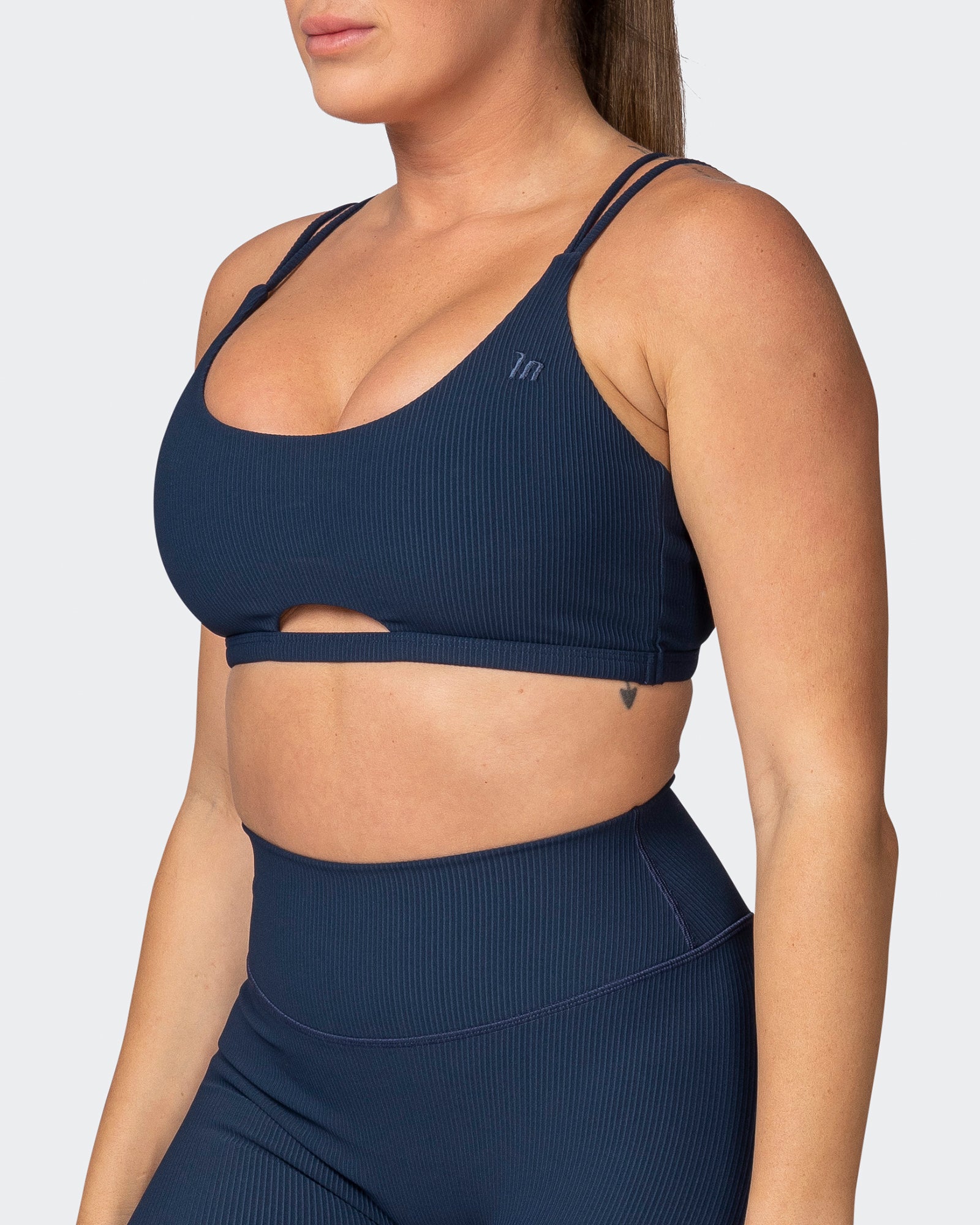 All Day Rib Bralette - Navy