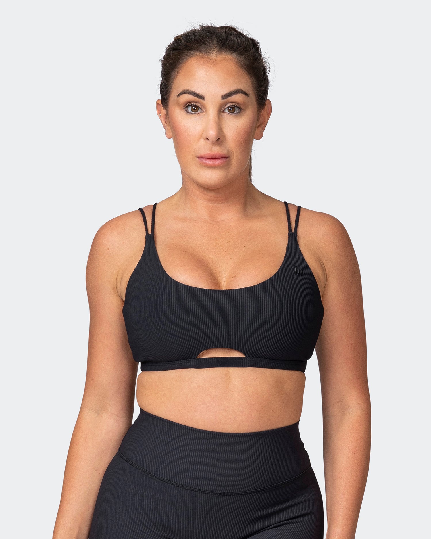 All Day Rib Bralette - Black - Muscle Nation