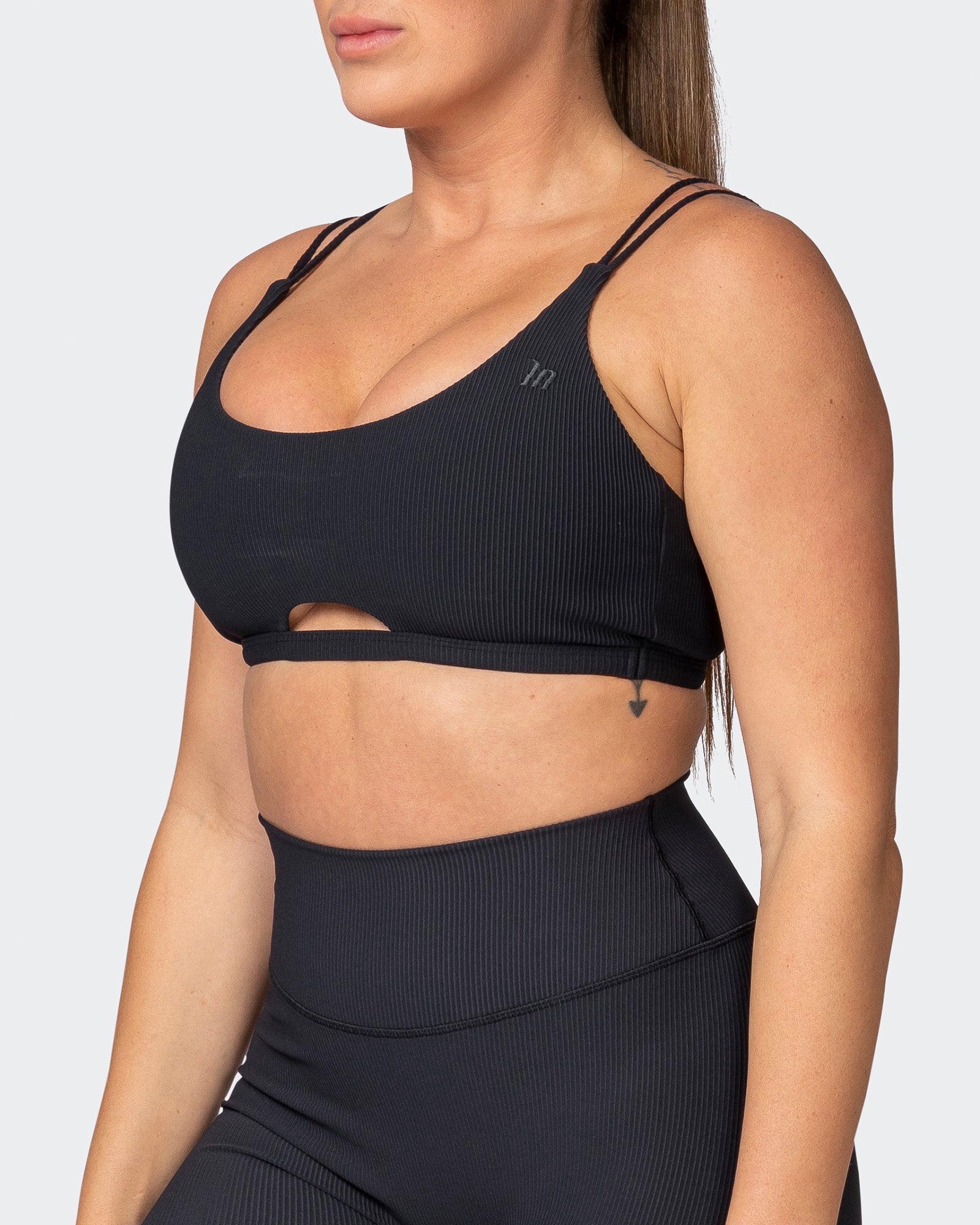 All Day Rib Bralette - Black