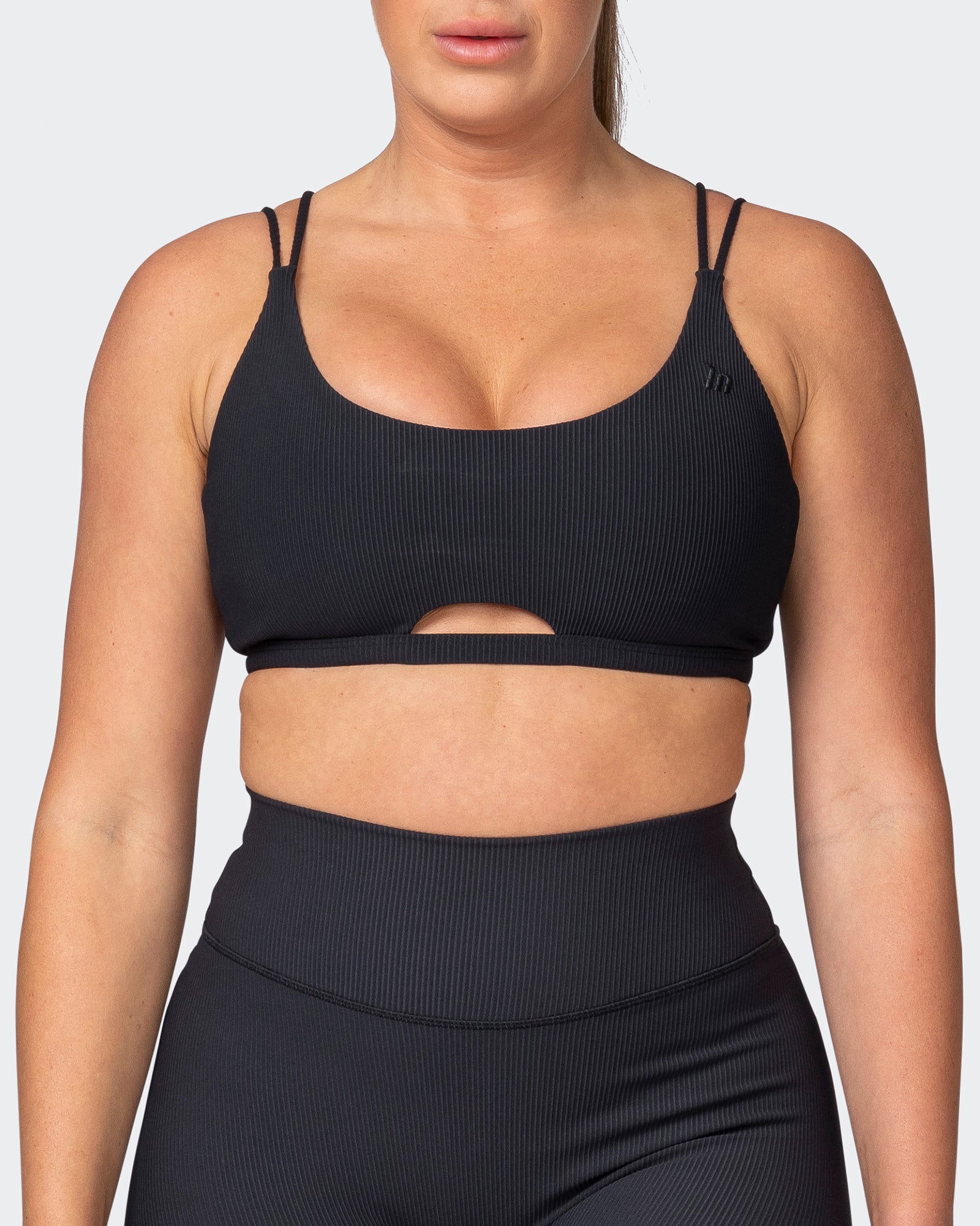 All Day Rib Bralette - Black