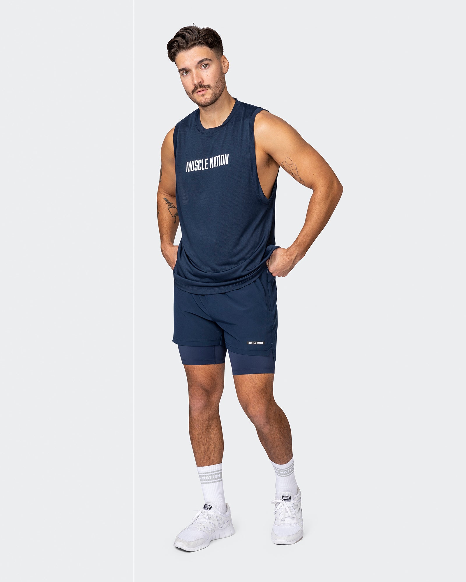 Burly Training Tank - Navy