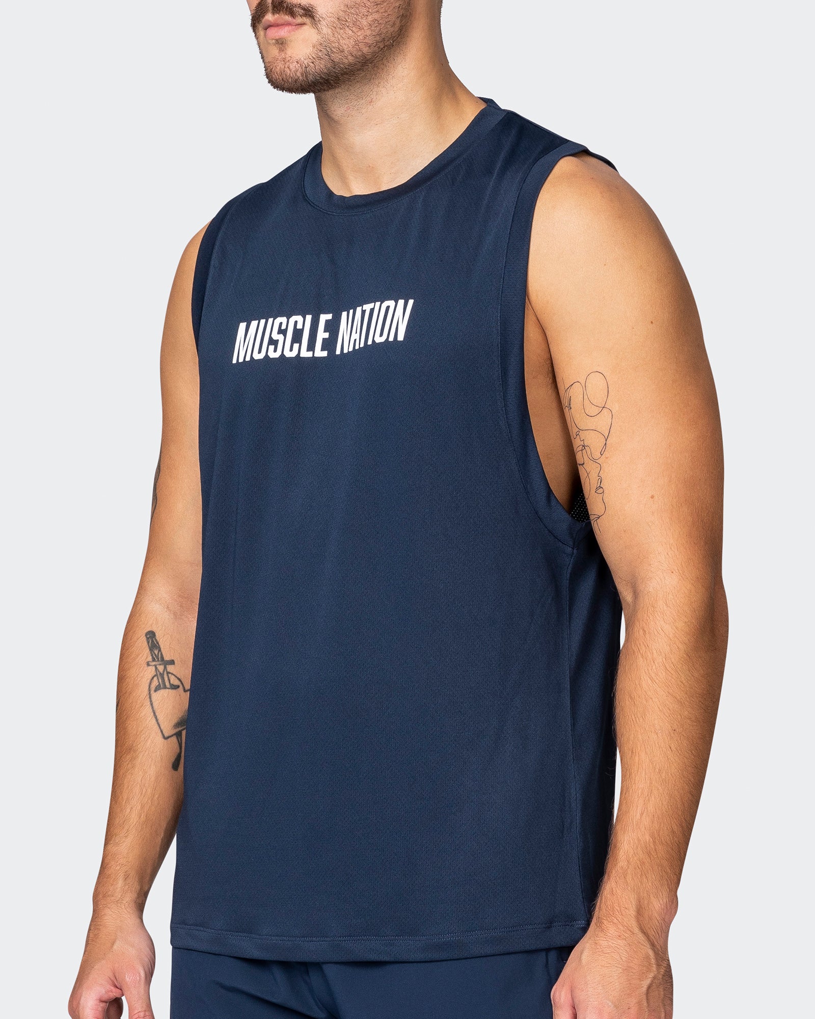 Burly Training Tank - Navy