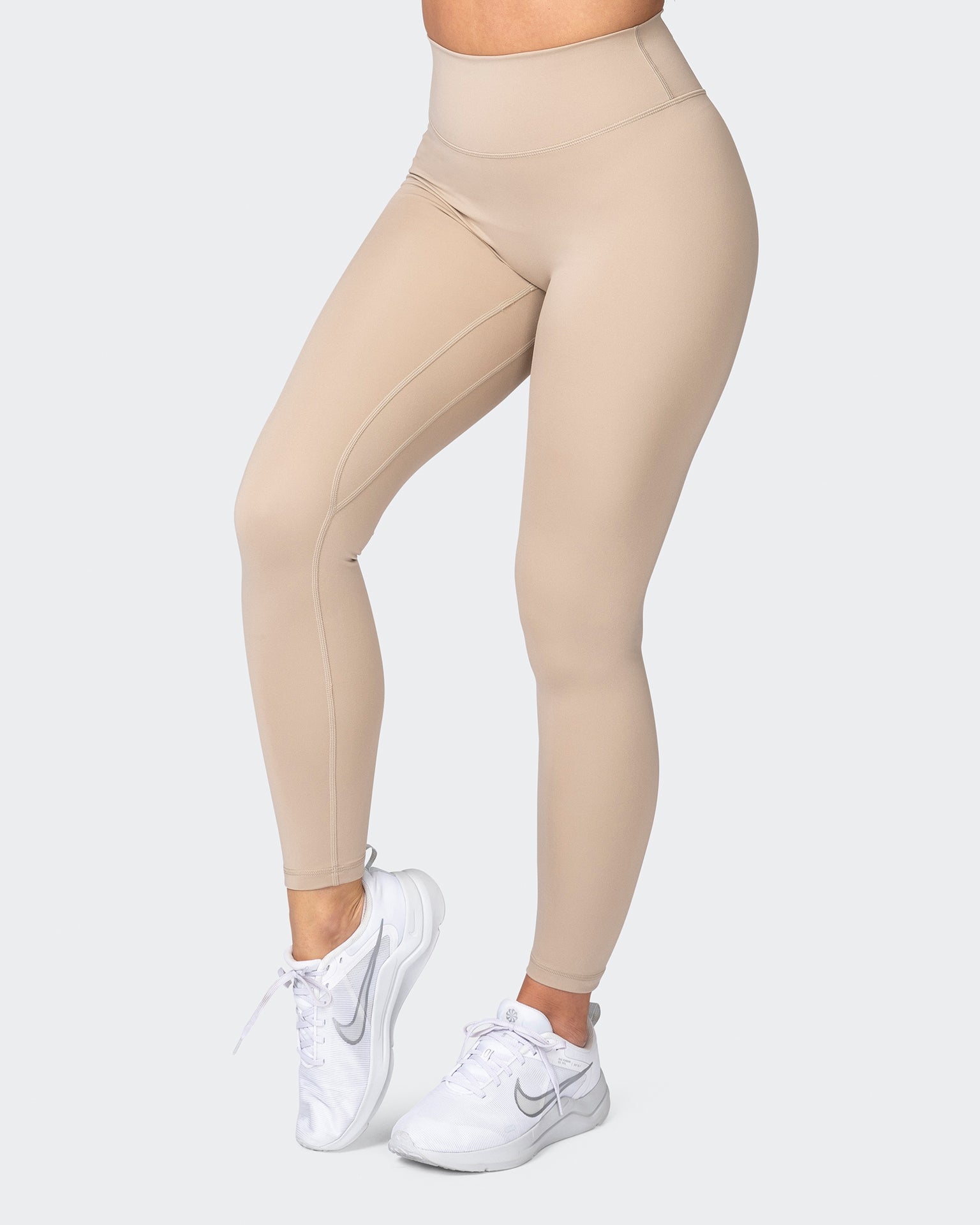 Zero Rise Everyday Ankle Length Leggings - Bone-Leggings-XXS-042379BNE-XXS-MNAPPRL22972-3-Muscle Nation