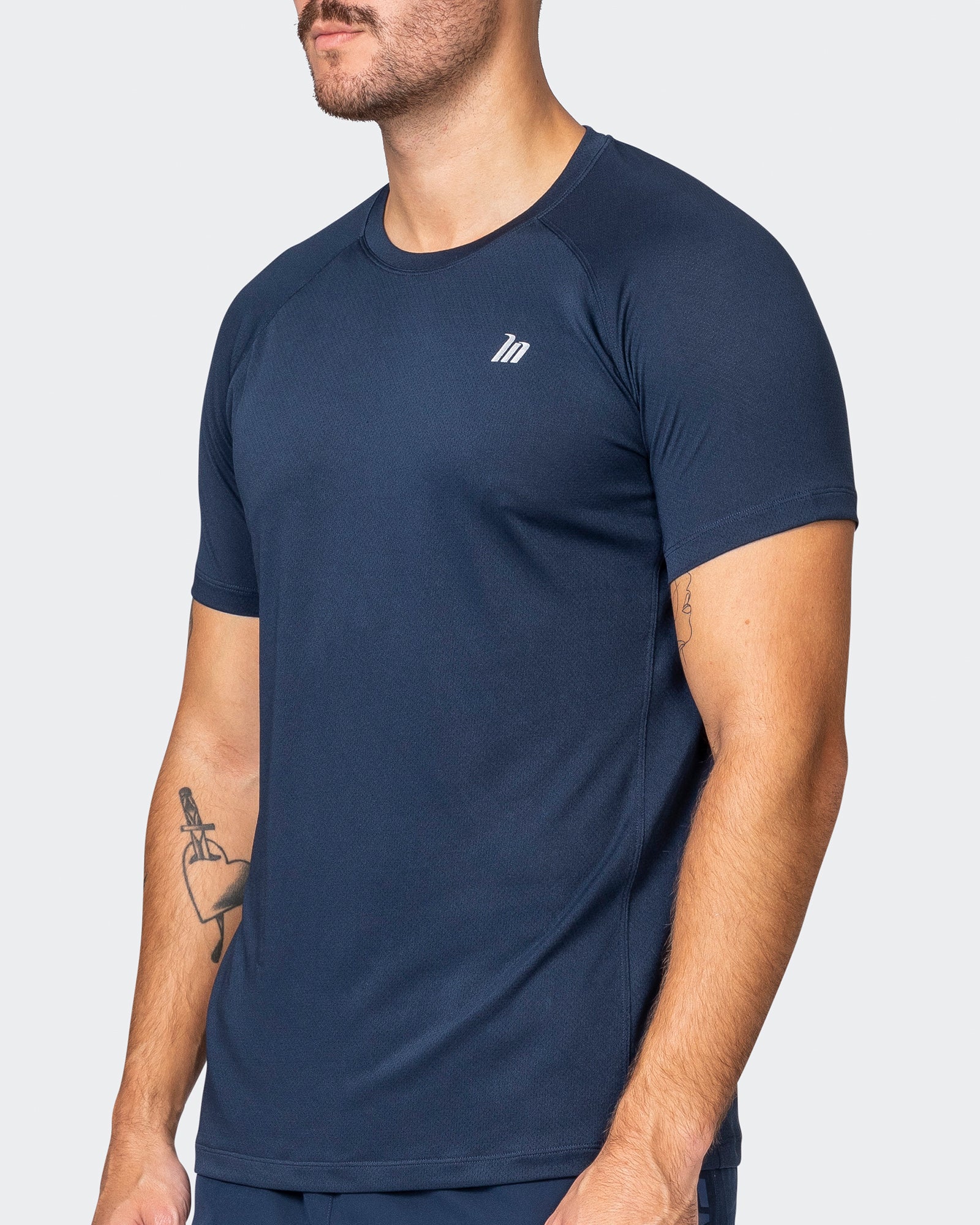 New Heights Running Tee - Navy