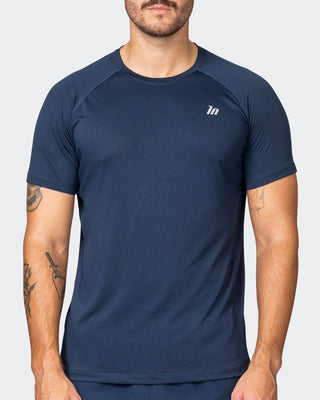 New Heights Running Tee - Navy-T-Shirts-S-042359NAVY-S-MNAPPRL22256-2-Muscle Nation