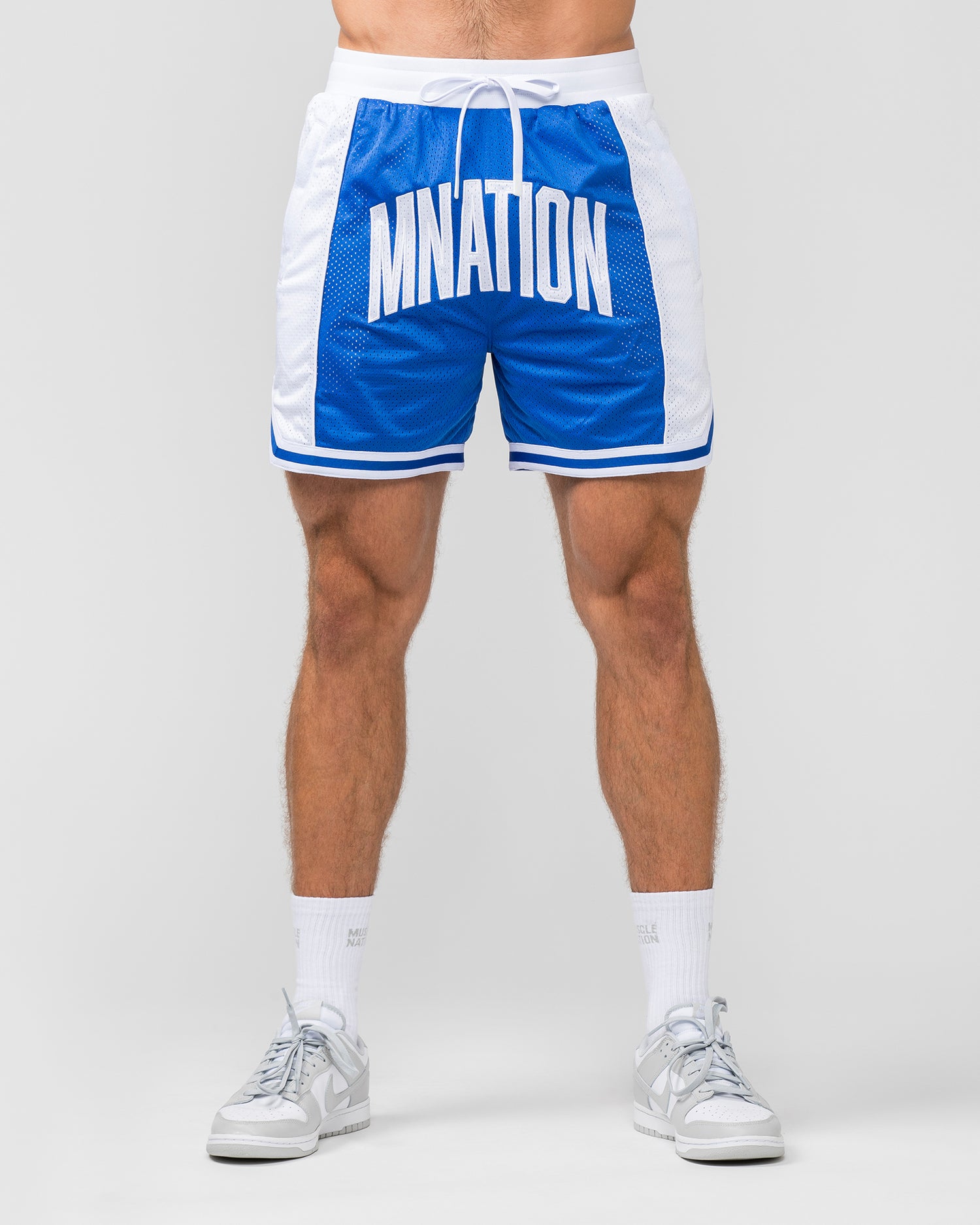 Fadeaway 5'' Basketball Shorts - Bondi Blue / White