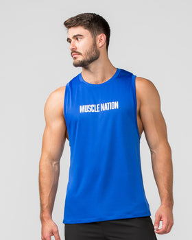 Burly Training Tank - Bondi Blue