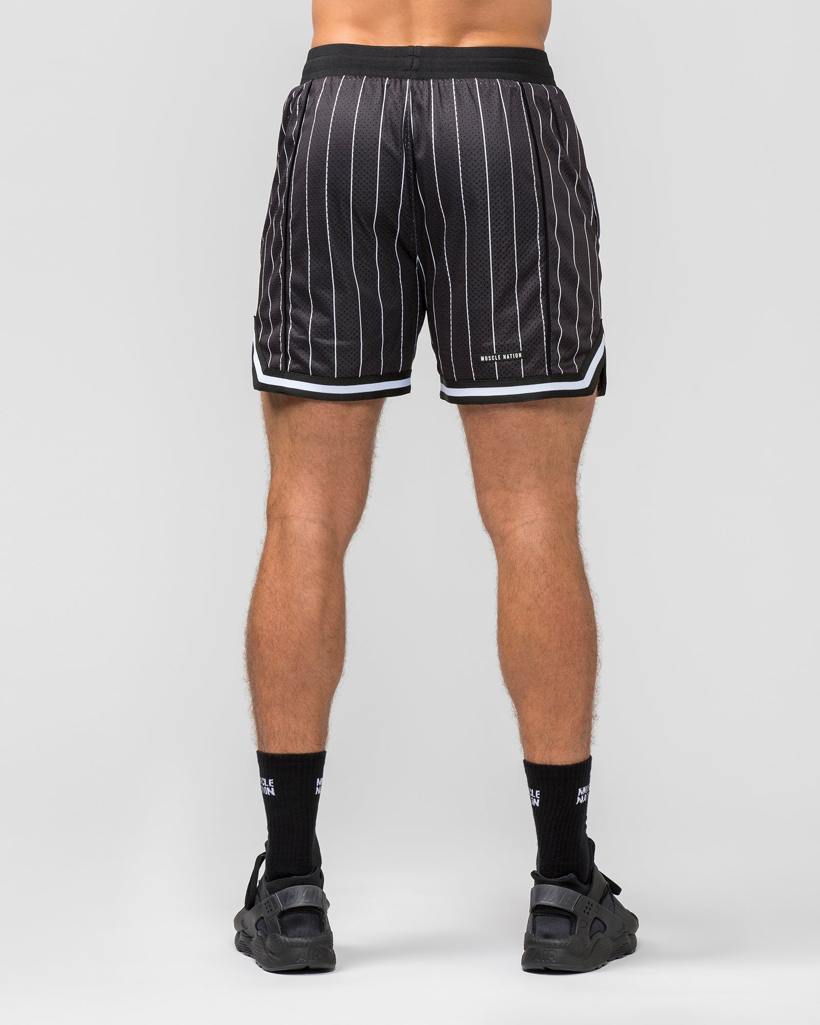 Fadeaway 5'' Basketball Shorts - Black Pinstripe