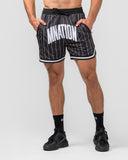 Fadeaway 5'' Basketball Shorts - Black Pinstripe