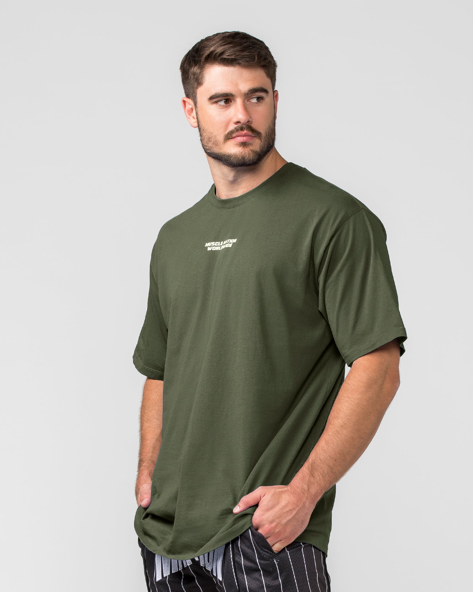 Represent Oversized Tee - Dark Khaki