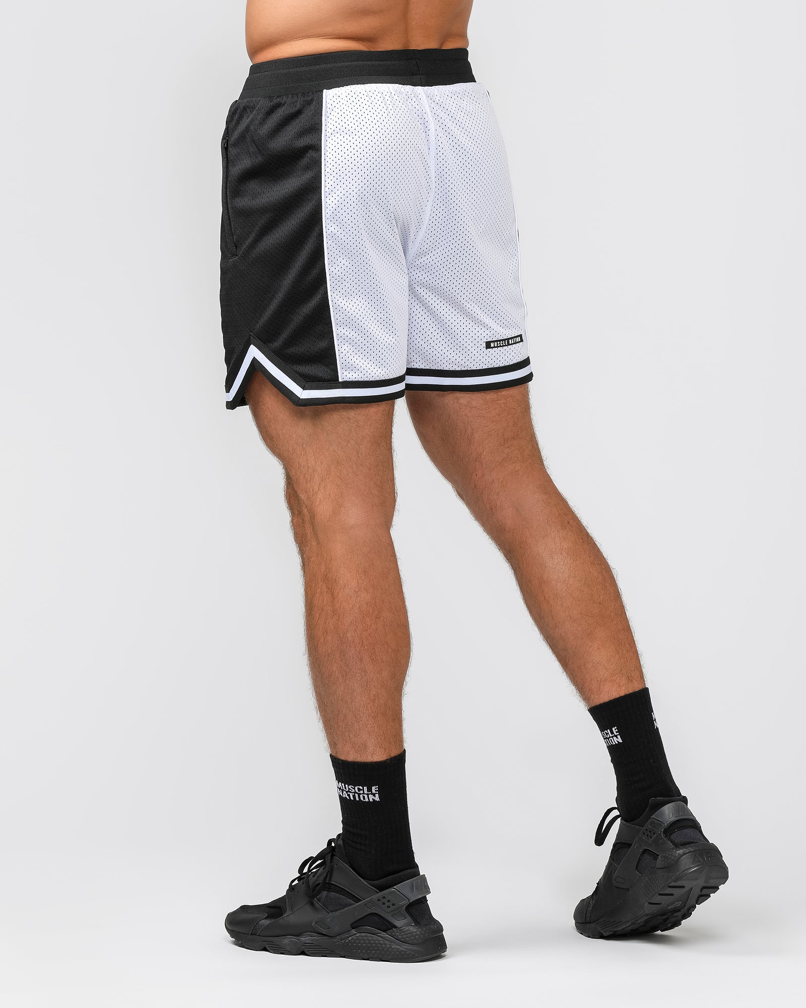 Fadeaway 5'' Basketball Shorts - White /Black