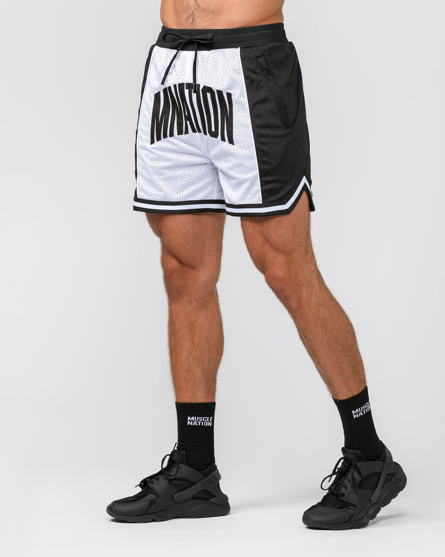 Fadeaway 5'' Basketball Shorts - White /Black