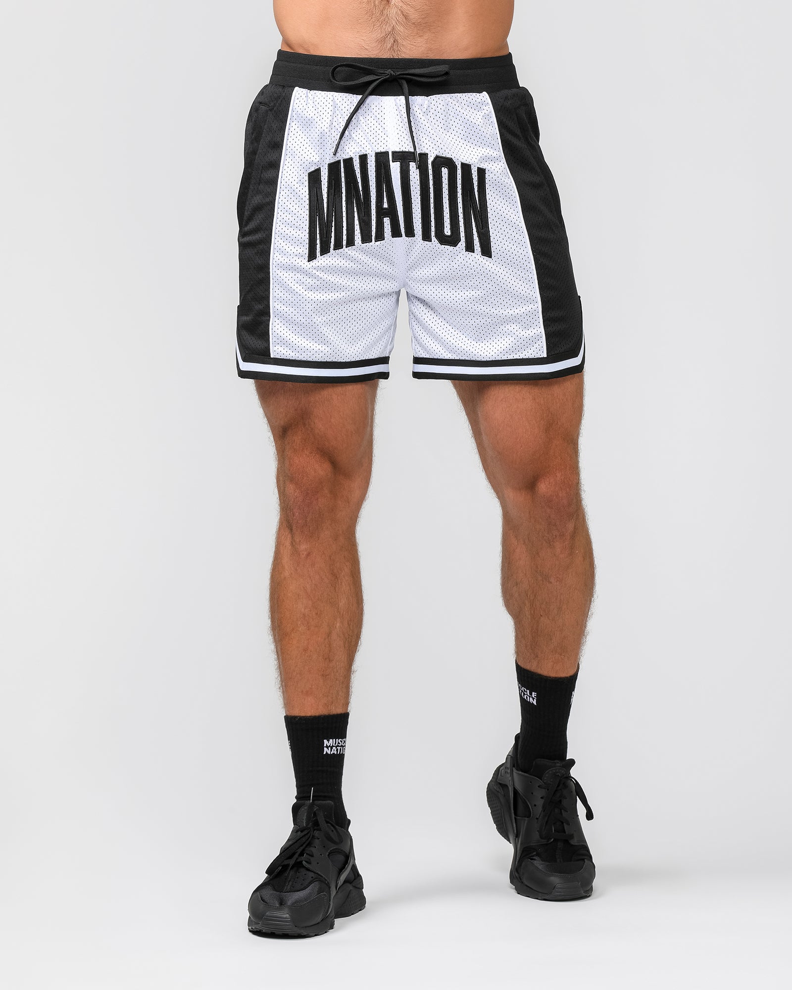 Fadeaway 5'' Basketball Shorts - White /Black