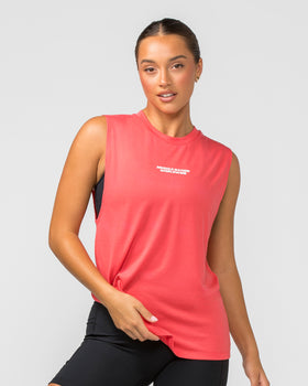 Represent Drop Arm Tank - Peach Orange