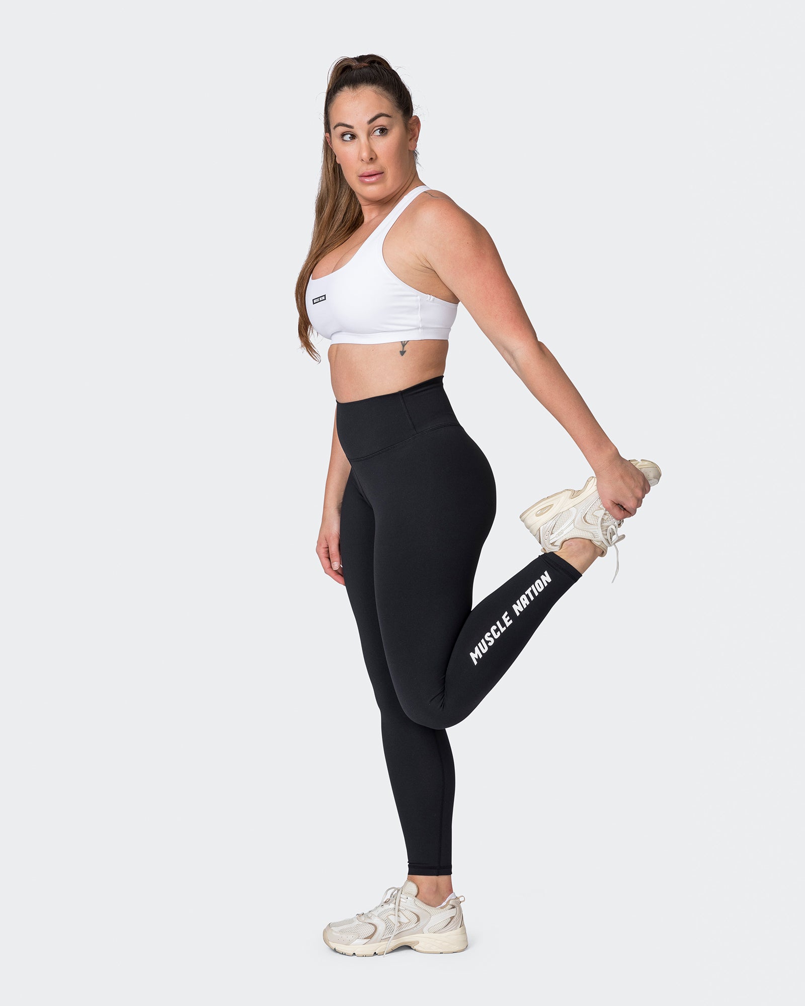 Replay Signature Ankle Length Leggings - Black