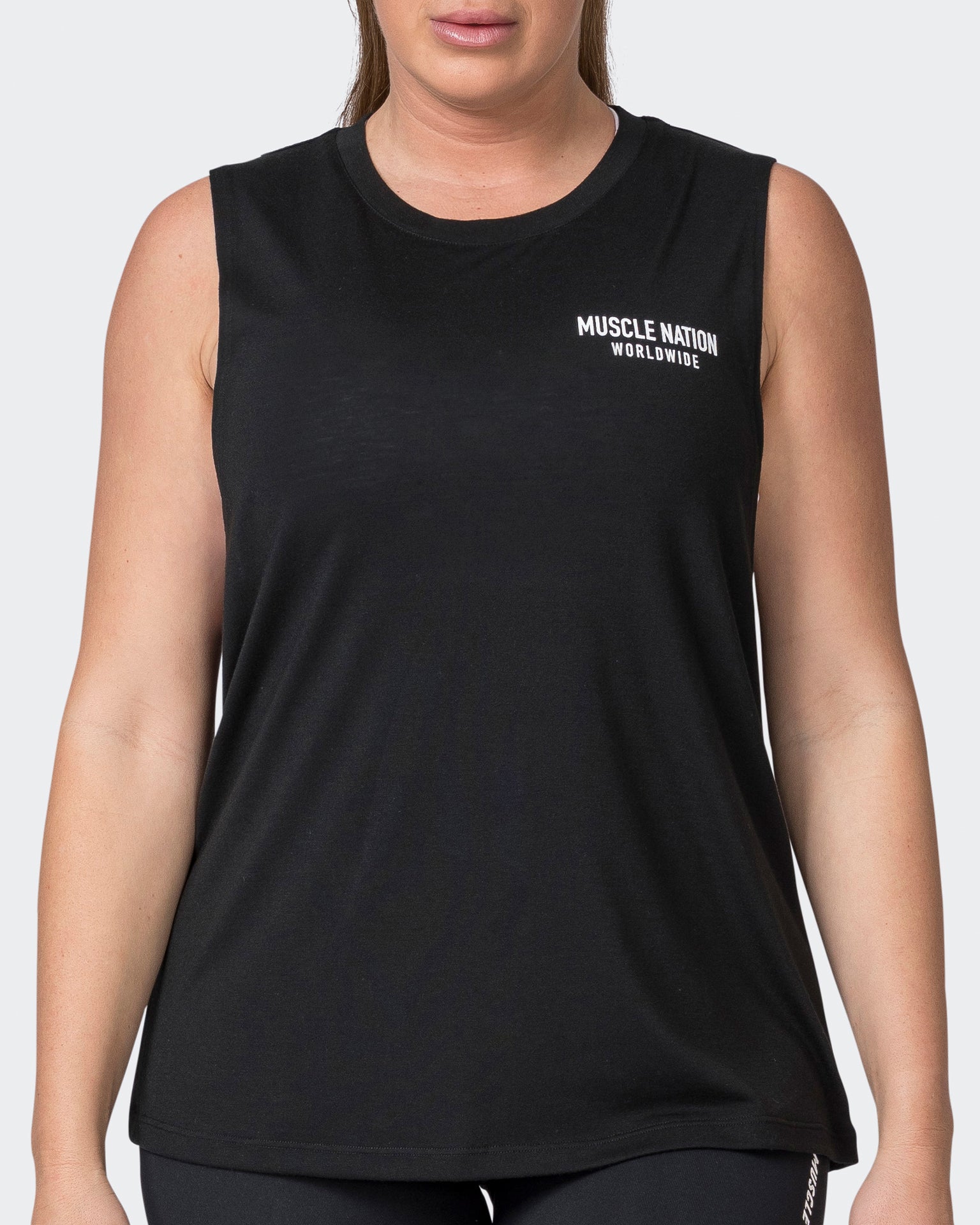 Worldwide Drop Arm Tank - Black-Singlets & Tanks-XXS-042332BLK-XXS-MNAPPRL23869-2-Muscle Nation