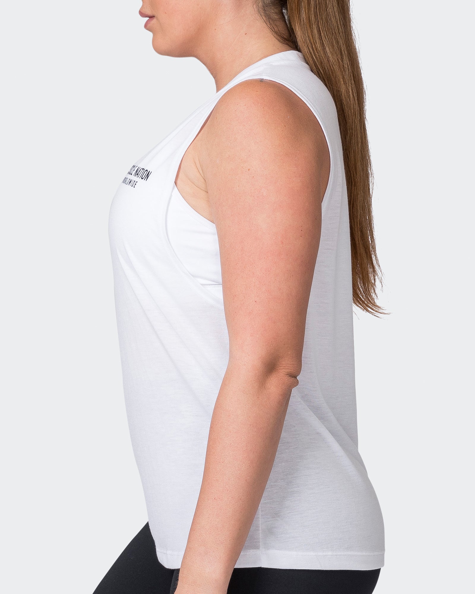 Worldwide Drop Arm Tank - White