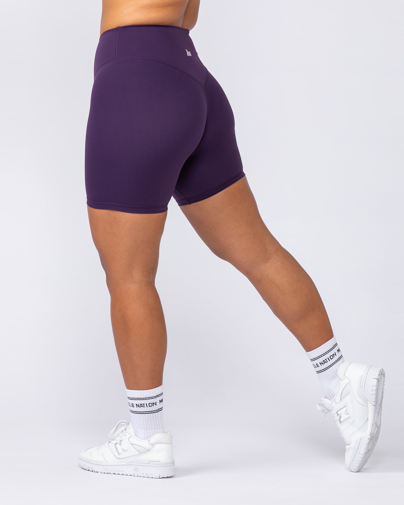 Ultra Aura Bike Shorts - Dark Purple-Bottoms-XXS-1124111DRKPUR-XXS-MNAPPRL34306-6-Muscle Nation
