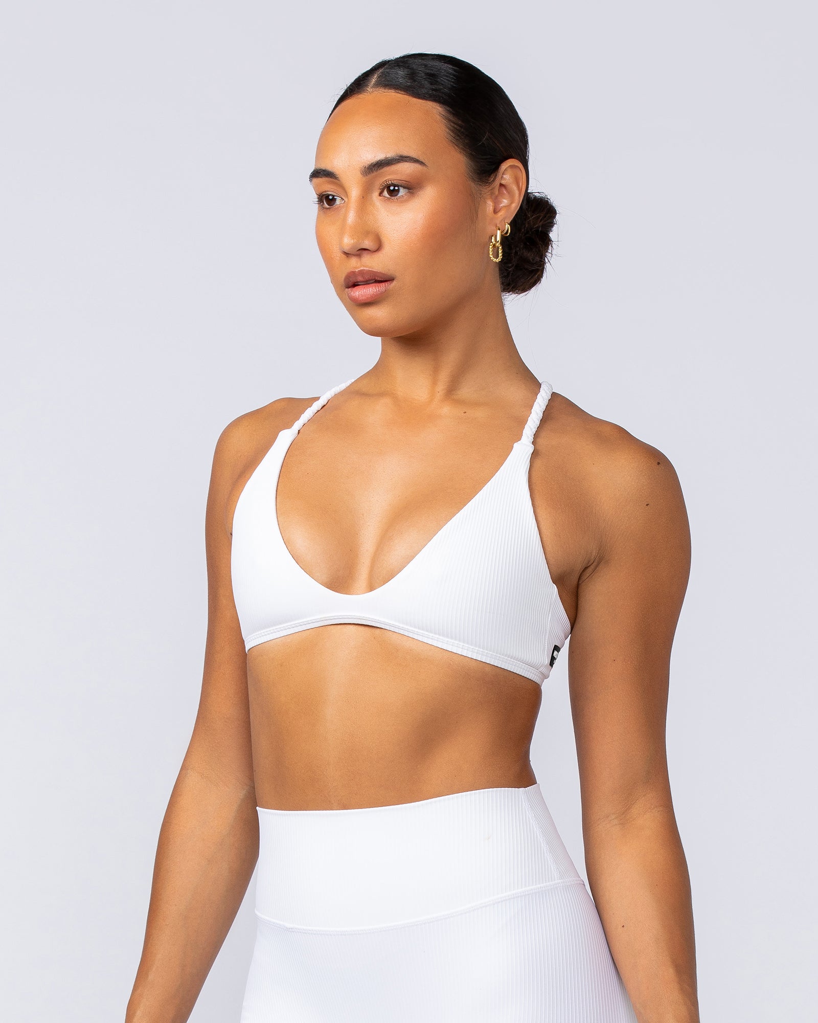 Breeze Rib Bralette - White