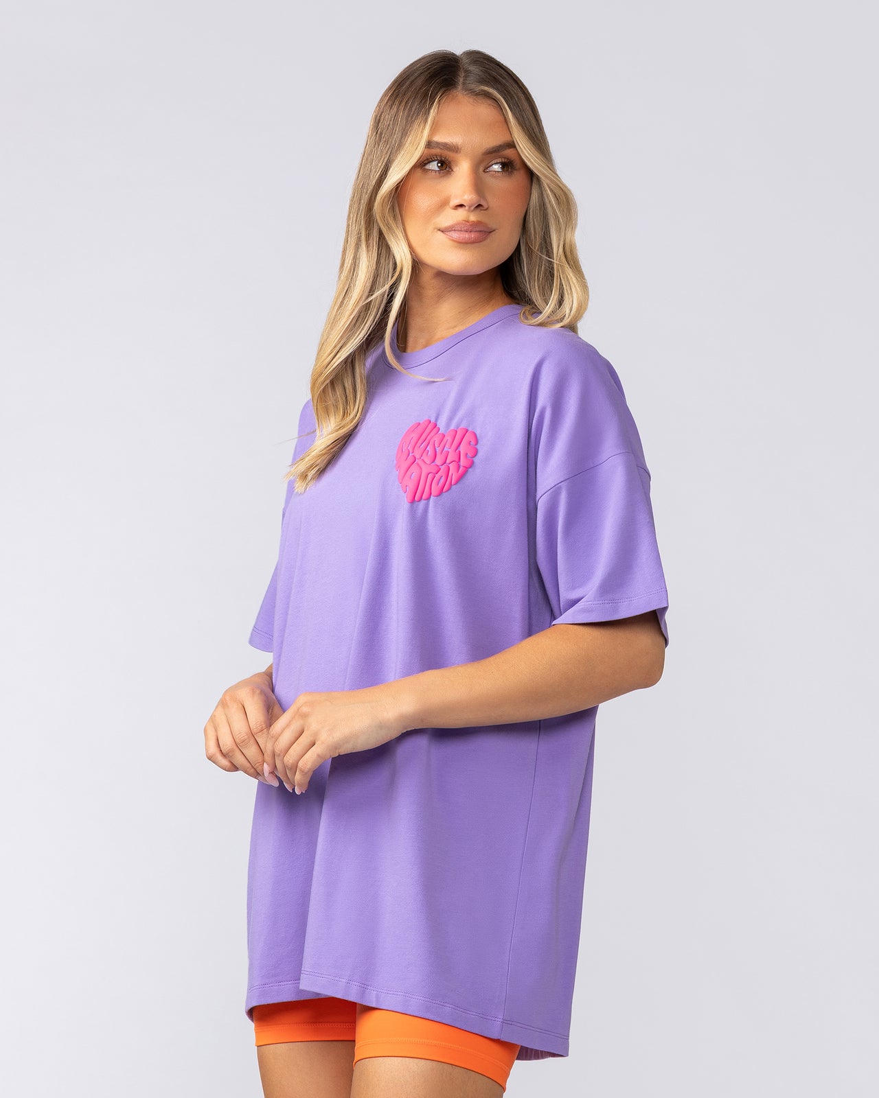 Peachy Oversized Tee - Orchid-T-Shirts-XXS-052520ORCD-XXS-MNAPPRL43362-3-Muscle Nation