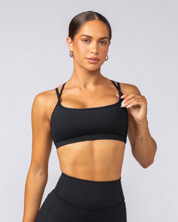 Pace It Bra - Black / Black