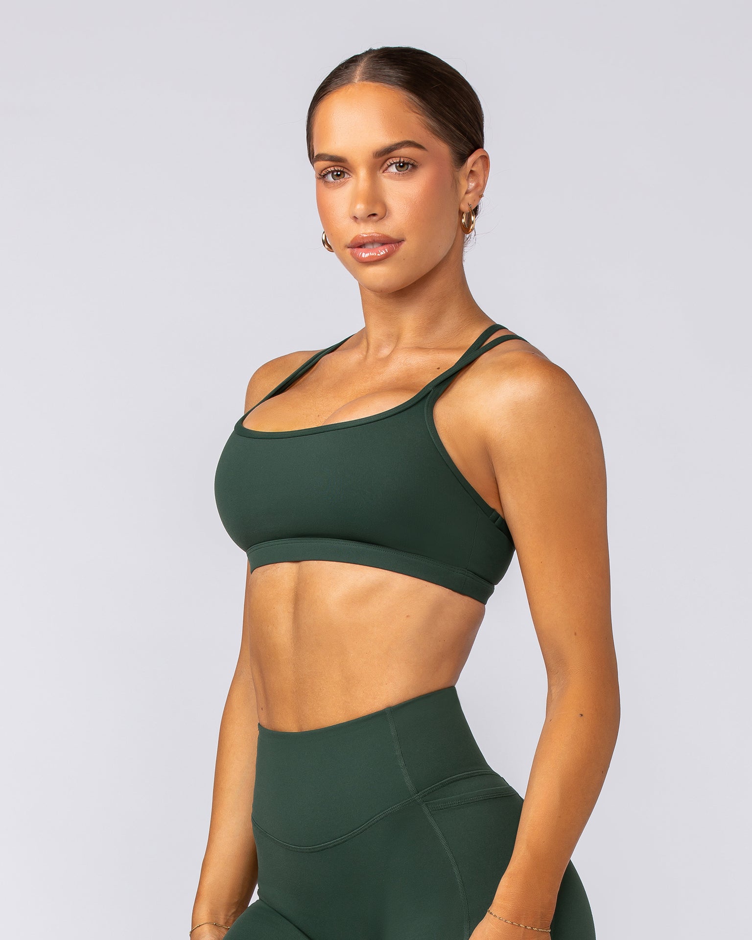 Pace It Bra - Forest Green-Sports Bras-XXS-092402FRSGRN-XXS-MNAPPRL40203-3-Muscle Nation