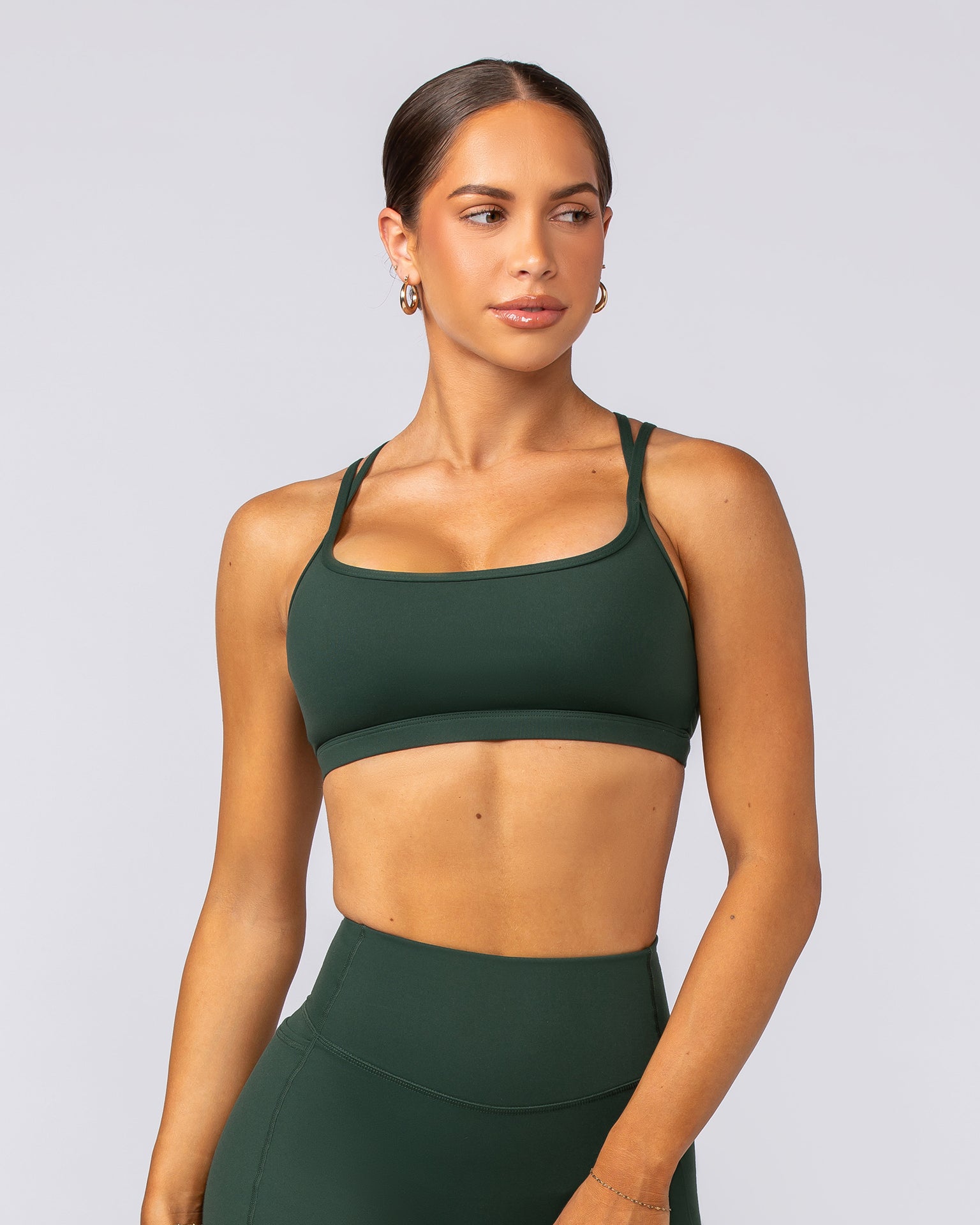 Pace It Bra - Forest Green-Sports Bras-XXS-092402FRSGRN-XXS-MNAPPRL40203-2-Muscle Nation