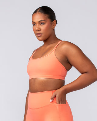 Pace It Bra - Hot Coral-Sports Bras-XXS-092402HTCORL-XXS-MNAPPRL40185-2-Muscle Nation