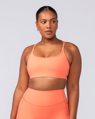 Pace It Bra - Hot Coral-Sports Bras-XXS-092402HTCORL-XXS-MNAPPRL40185-1-Muscle Nation