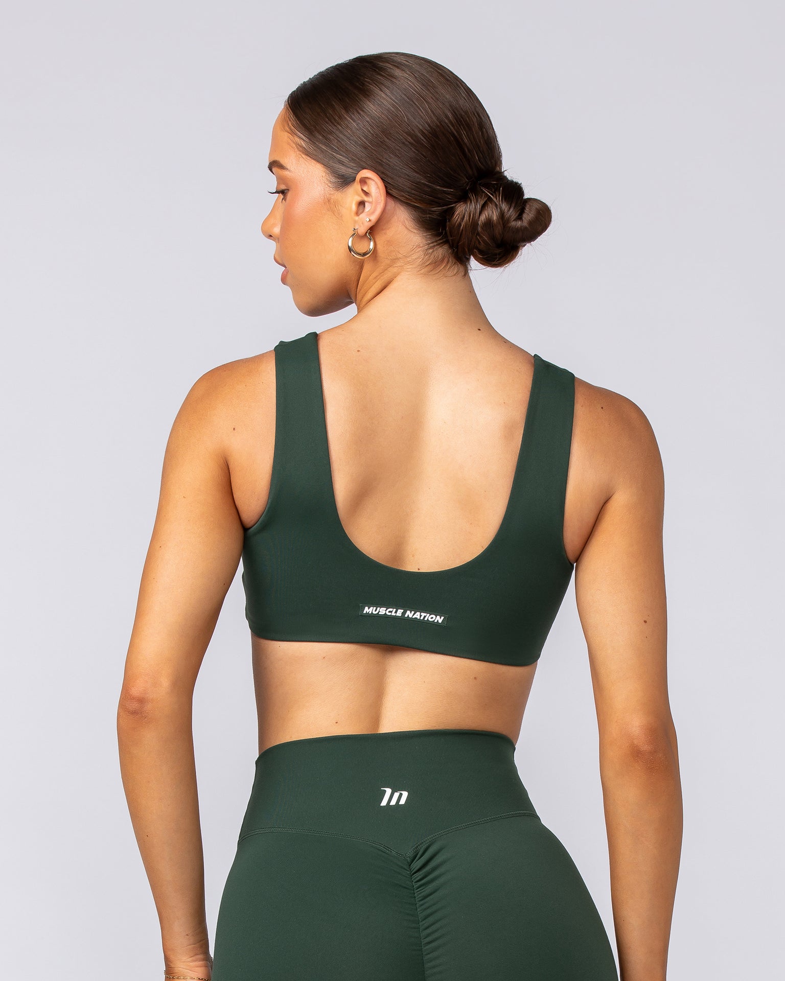 Elite Bralette - Forest Green-Bralettes-XXS-092401FRSGRN-XXS-MNAPPRL40167-2-Muscle Nation