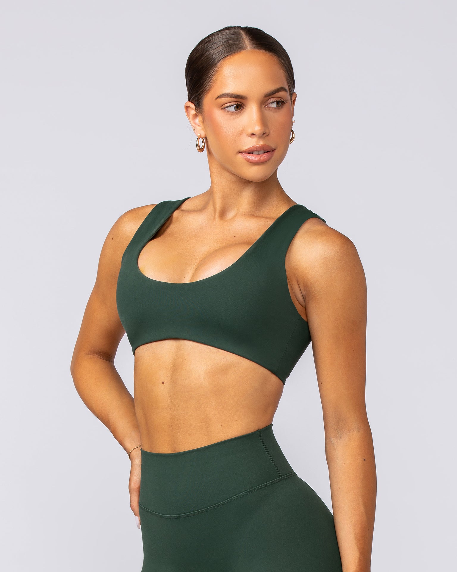 Elite Bralette - Forest Green-Bralettes-XXS-092401FRSGRN-XXS-MNAPPRL40167-3-Muscle Nation