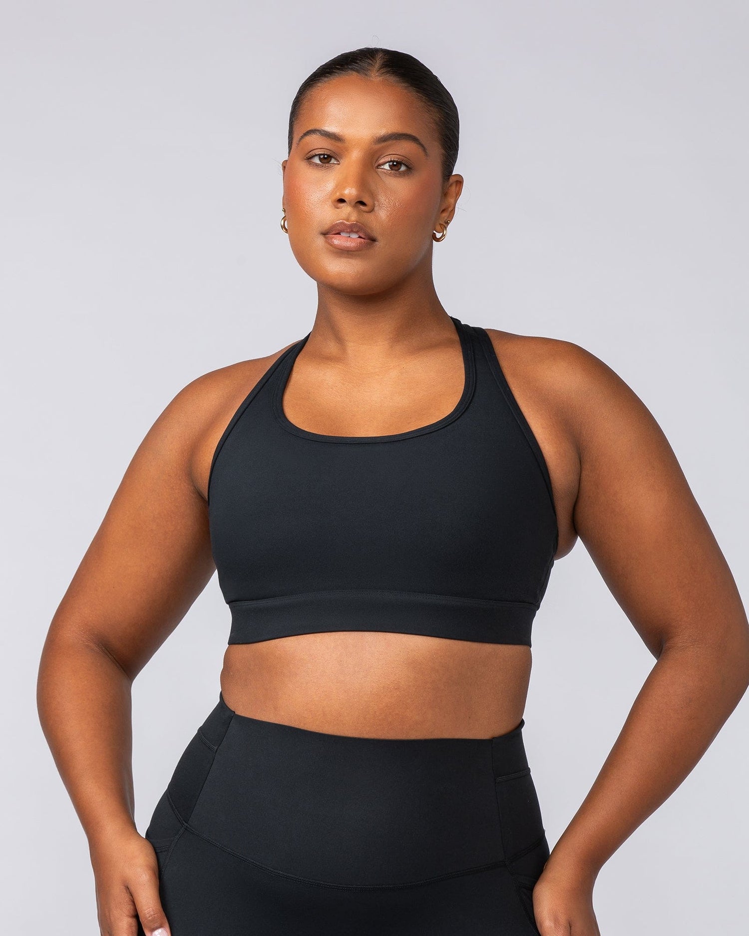 Unrivalled Moulded Bra Black - Muscle Nation women's sports bra