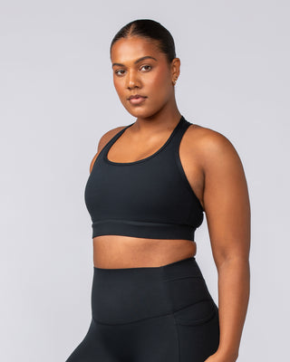 Unrivalled Moulded Bra - Black-Sports Bras-XS-022502BLK-XS-MNAPPRL40608-2-Muscle Nation